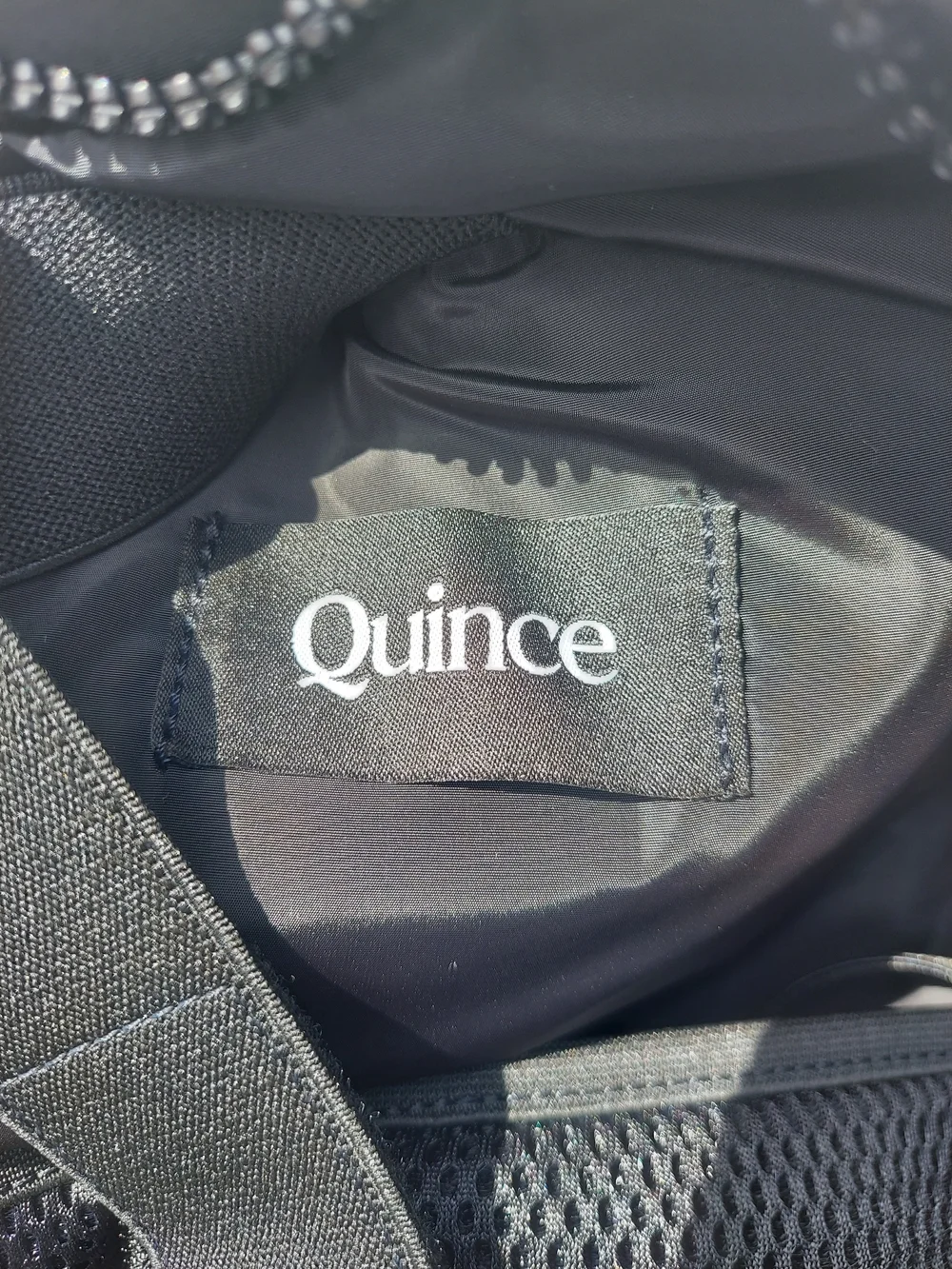 Quince All Day Neoprene Water Resistant Black Backpack NWT Unisex Vacation Y2K